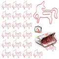 Unicorn Paper Clips, Cute Small Animal Shape Paperclips - Bookmark Clips Metal File Note Clips Page Marker For School Wedding Pa