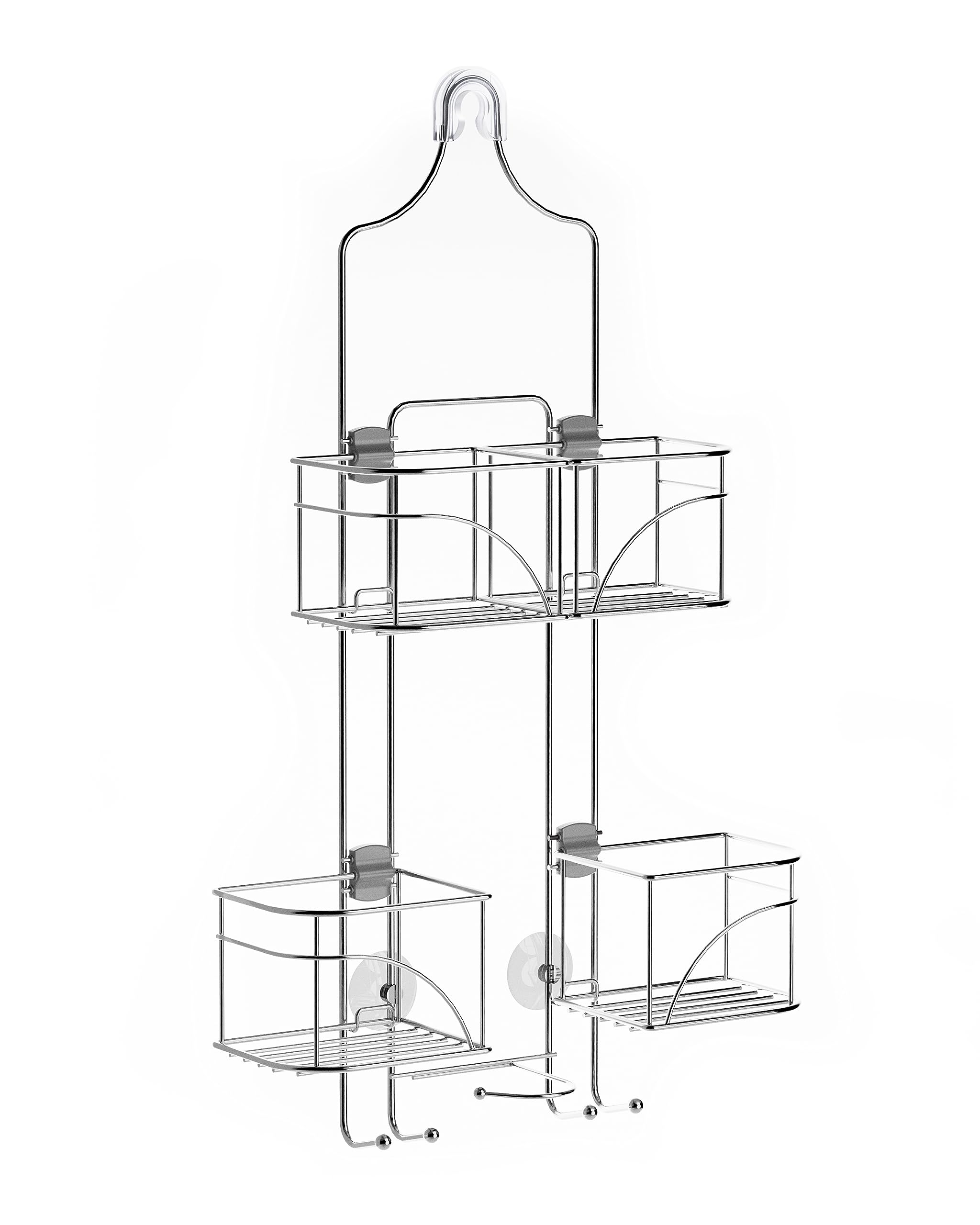 Zenna Home, Chrome Expandable Over-The-Shower Caddy