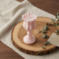 5 Pink Rose Petals Scented Dimensional Flower Candle