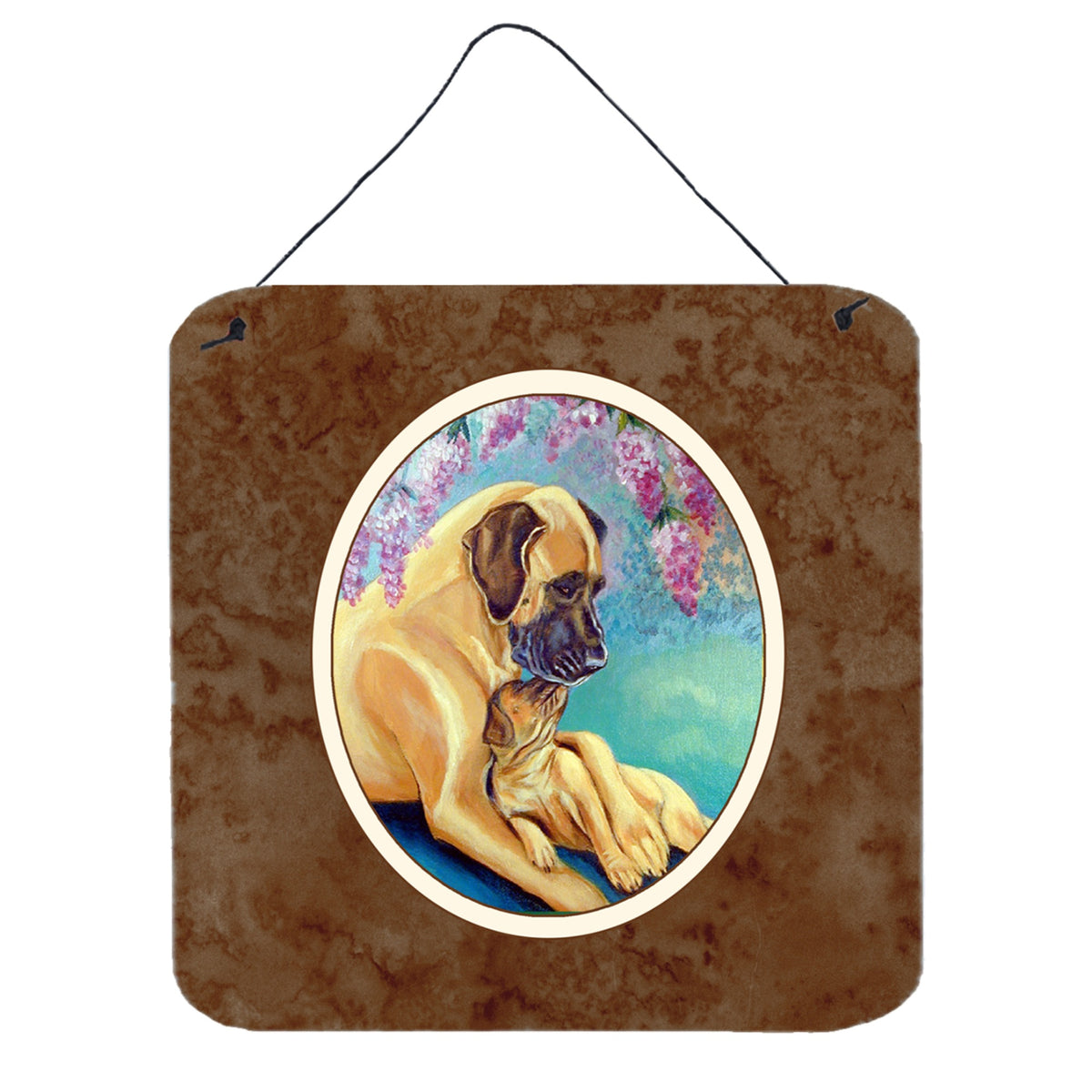 CarolineS Treasures Dane And Puppy Wall Or Door Hanging Prints 7233Ds66, 6 Inch  Inch  X 6 Inch  Inch , Multicolor