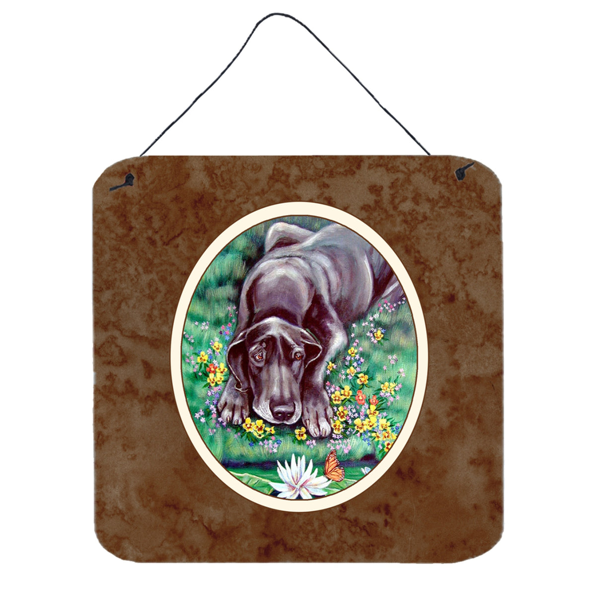 CarolineS Treasures Blue Dane Wall Or Door Hanging Prints 7235Ds66, 6 Inch  Inch  X 6 Inch  Inch , Multicolor