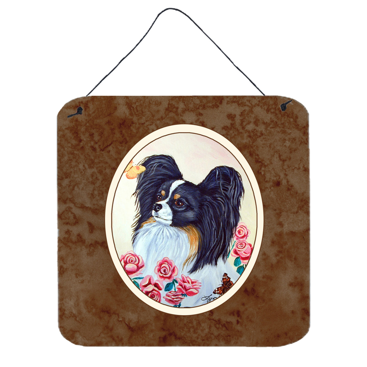CarolineS Treasures Papillon Wall Or Door Hanging Prints 7236Ds66, 6Hx6W, Multicolor