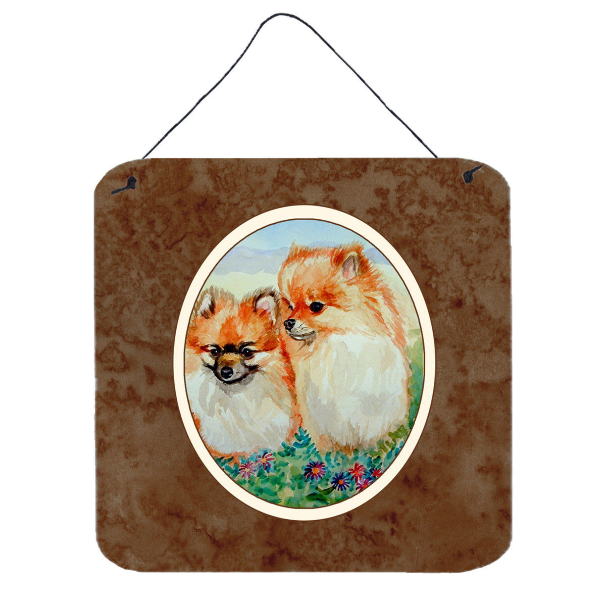 CarolineS Treasures Pomeranian Wall Or Door Hanging Prints 7262Ds66, 6Hx6W, Multicolor