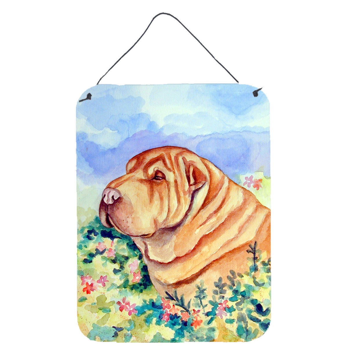 CarolineS Treasures 7271Ds1216 Shar Pei Aluminium Metal Wall Or Door Hanging Prints, 16 Inch  Inch  X 12 Inch  Inch , Multicolor