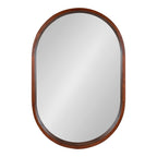 Hutton Wood Framed Capsule Mirror