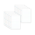 Smart Poly PosterMat Pals Space Savers, White Notebook Paper, Pack of 10
