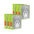 3-Ring View Binder with 2 Pockets, 1.5, Lime Green, Pack of 6