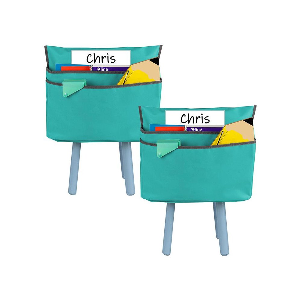 Standard Chair Cubbie, 14, Seafoam Green, Pack of 2