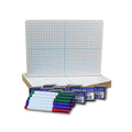 Two-Sided Dry Erase Boards, XY Axis/Plain, Class Pack of 12