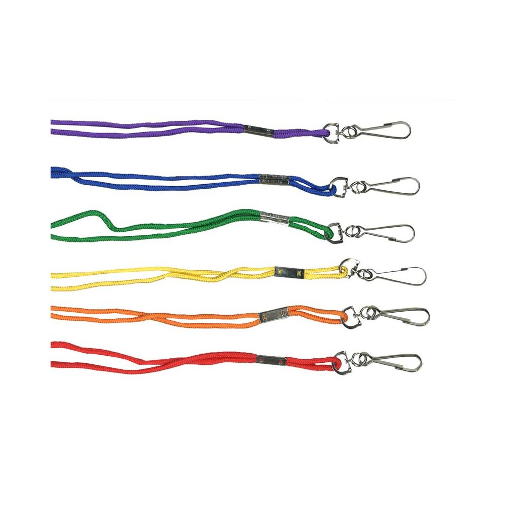 Rayon Lanyard, Assorted Colors, 12 Per Pack, 3 Packs