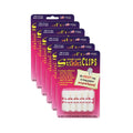 StikkiCLIPS Adhesive Clips, White, 20 Per Pack, 6 Packs