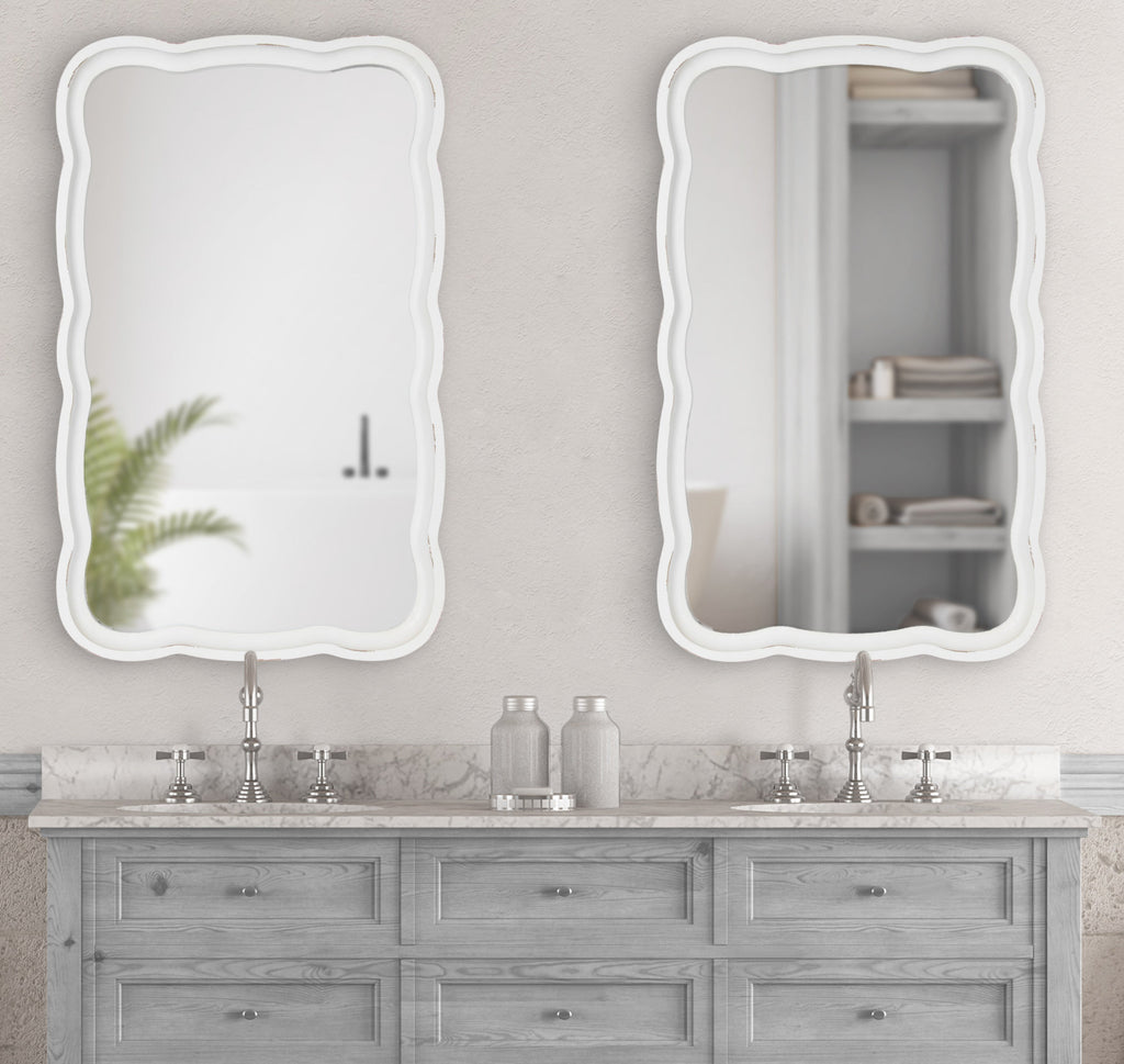 Hatherleigh Scallop Wood Wall Mirror