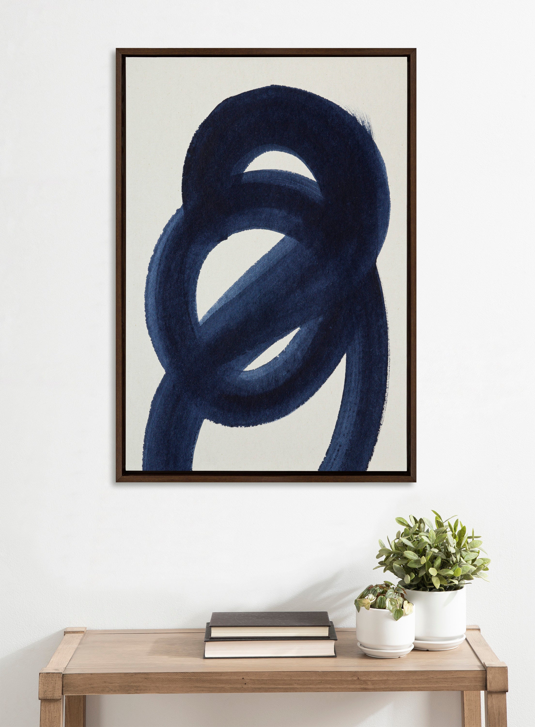 Sylvie Japandi 18 Framed Canvas by Rocket Jack