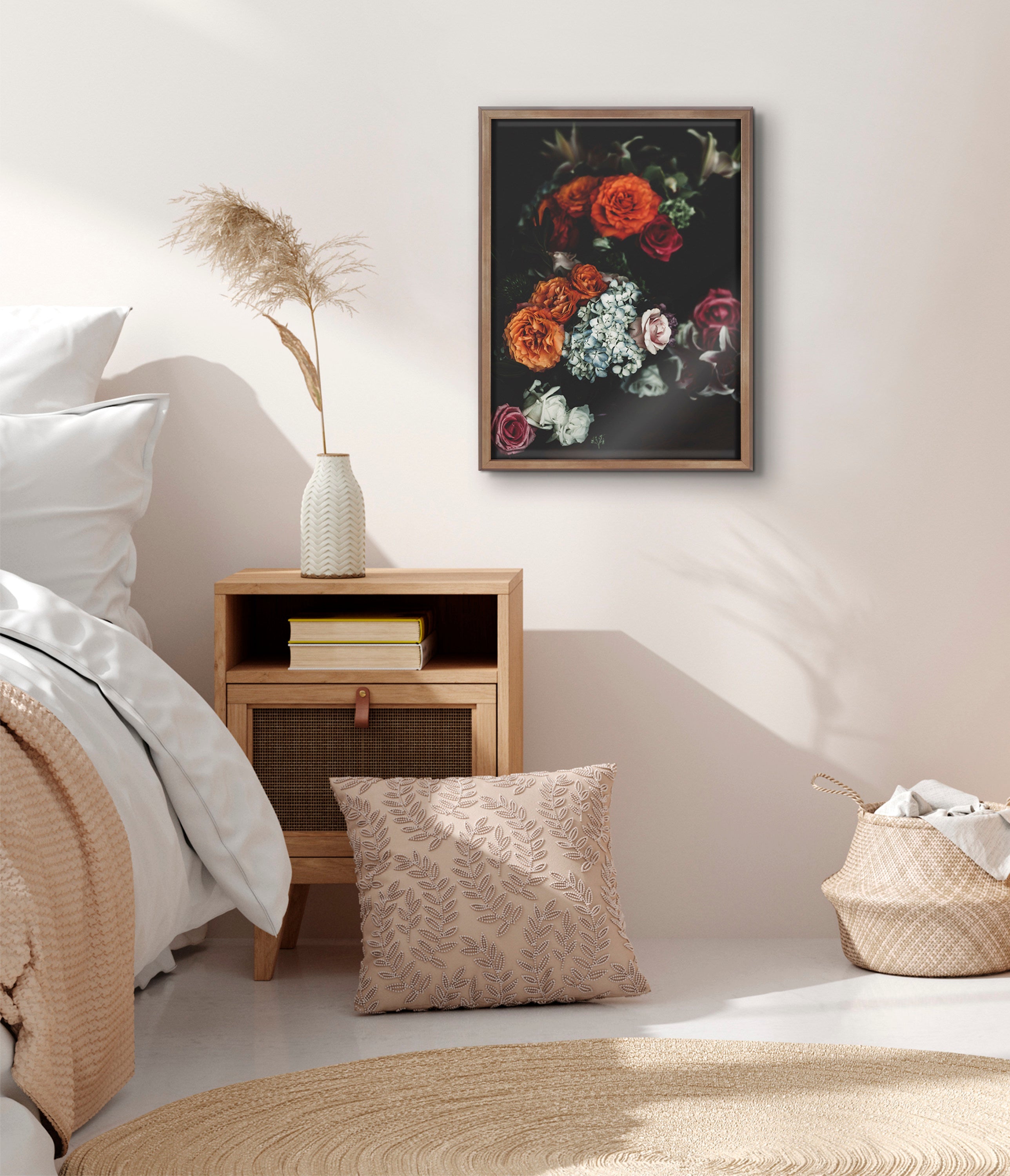 Blake Abundance Framed Printed Glass by Alicia Abla