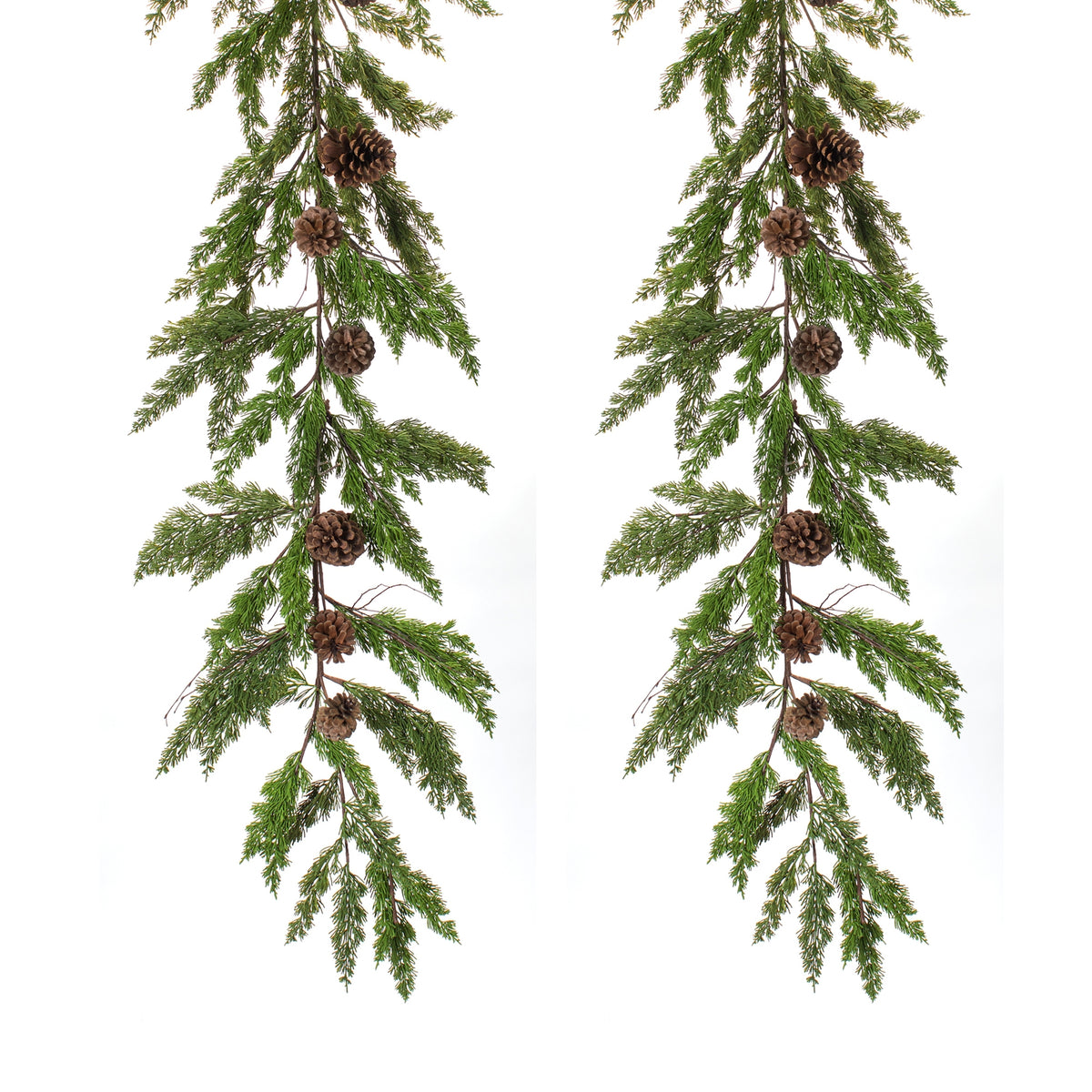 Pine and Cone Garland (Set of 2)