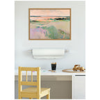 Sylvie Pastel Horizon III Framed Canvas by Amy Lighthall