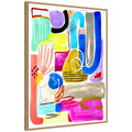 Sylvie Abstract 11 Framed Canvas by Emma Daisy
