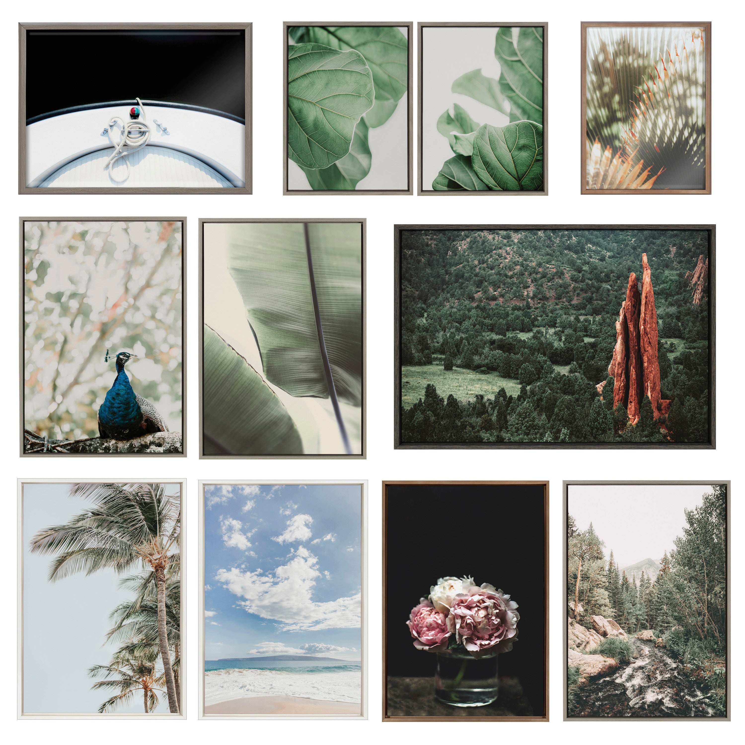 Sylvie Benevolence and Indomitable Framed Canvas Set by Alicia Abla