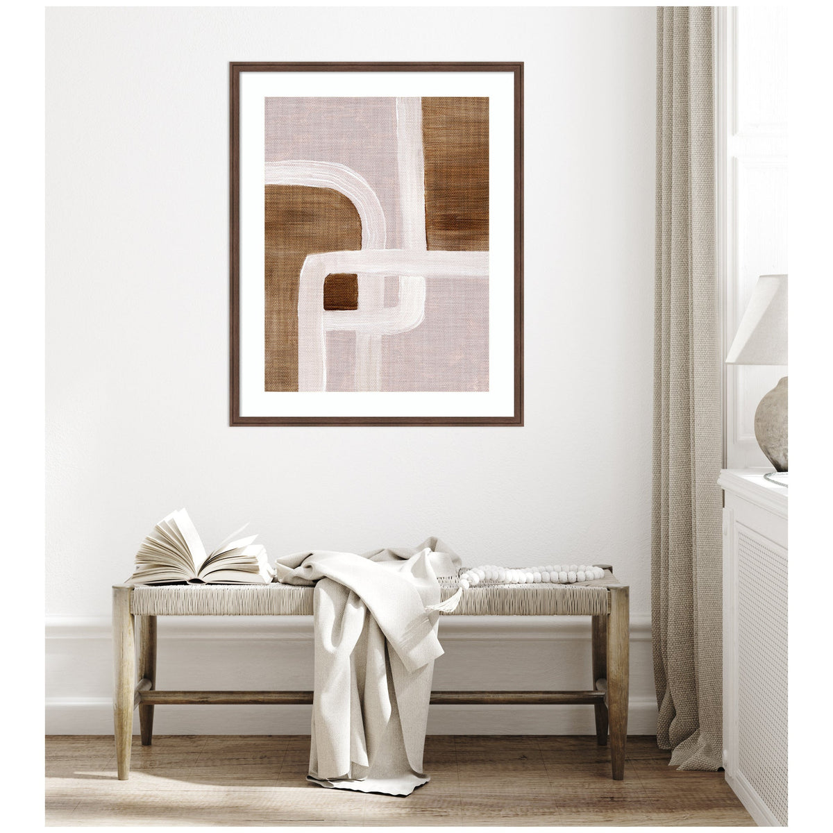 Framed Art rhythmic lines ll by Nikita Jariwala