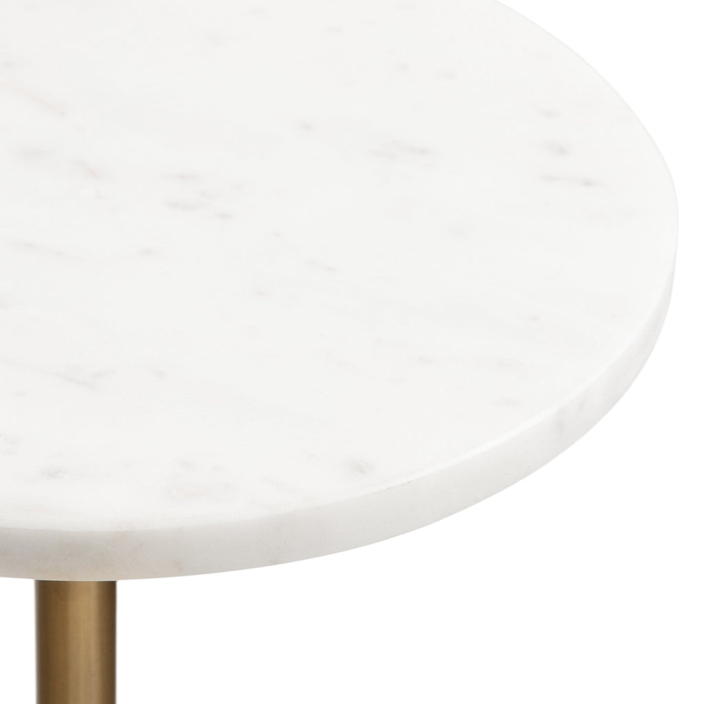 Engles Adjustable Marble Table and Plant Stand