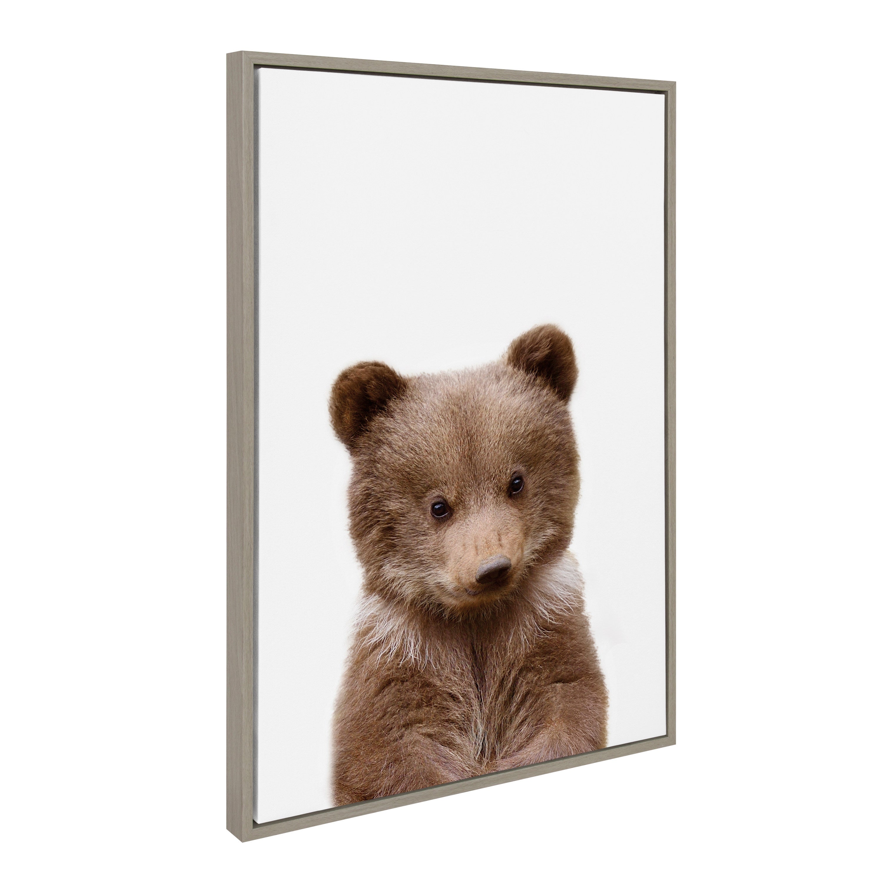 Sylvie Baby Bear Framed Canvas by Amy Peterson