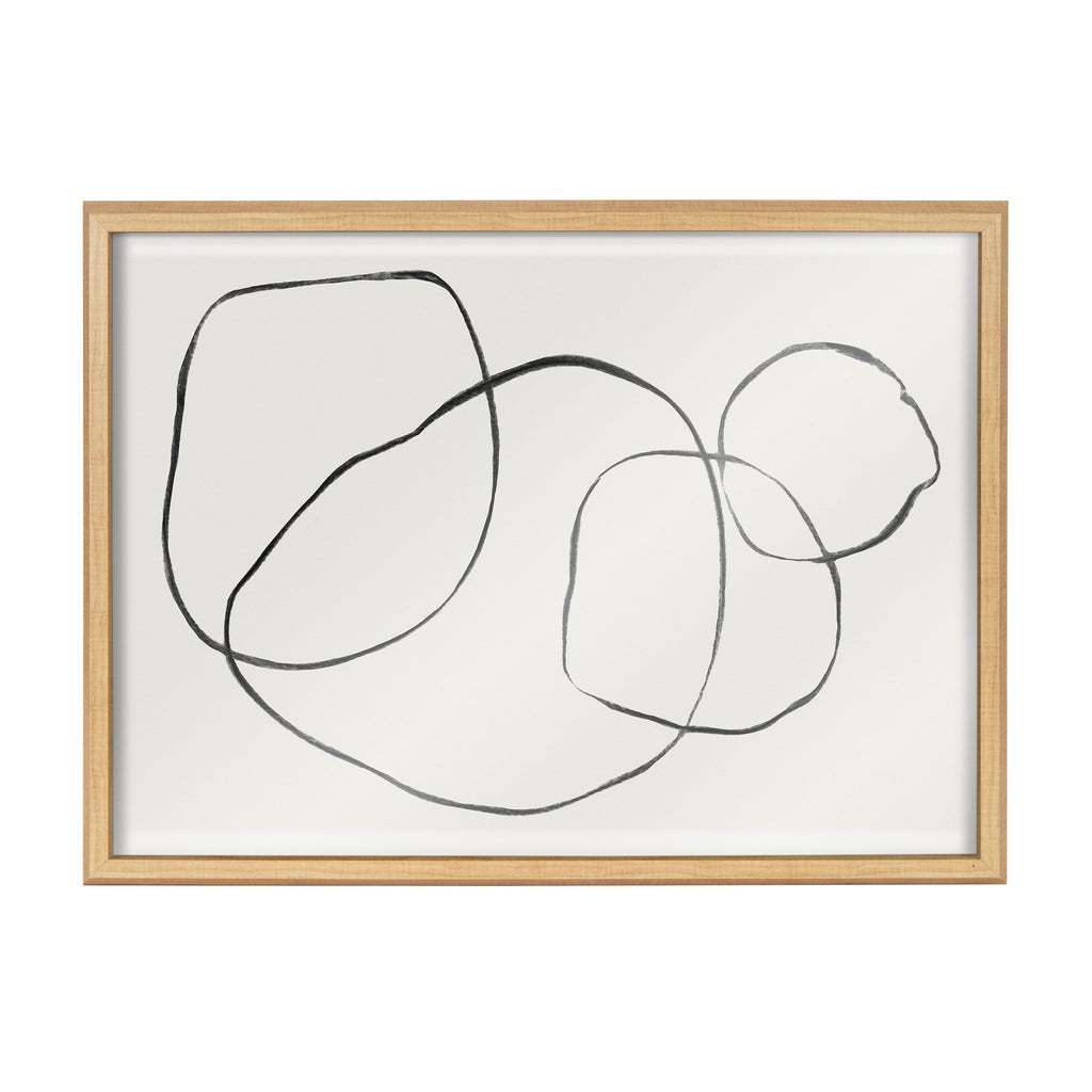 Blake 869 Going In Circles Framed Printed Glass by Teju Reval of SnazzyHues