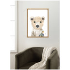 Polar Bear by Madeline Jeppesen Framed Canvas Wall Art Print