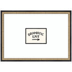 Dramatic Exit Entryway Sign by Lucky Guava Framed Wall Art Print