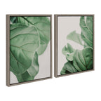 Sylvie Plant Study 6 and Plant Study 7 Framed Canvas Set by Alicia Abla