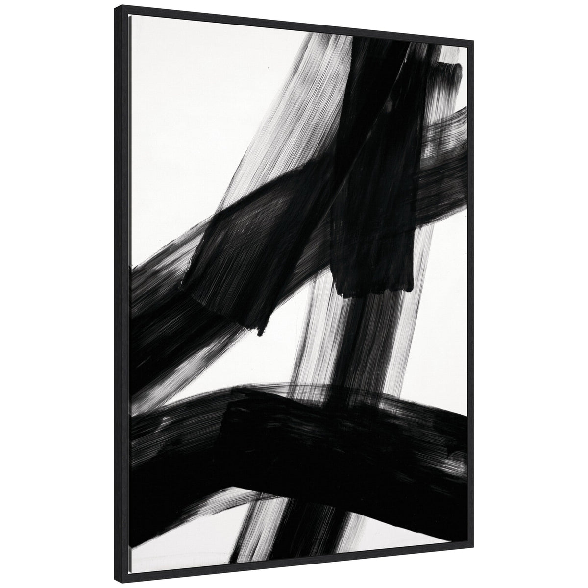 Black Mark No. 3 by Amy Lighthall Framed Canvas Wall Art Print