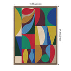 Abstract 04 by Rachel Lee Framed Canvas Wall Art Print