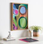 Blake Circle of Love Framed Printed Glass by Caleb Griswold