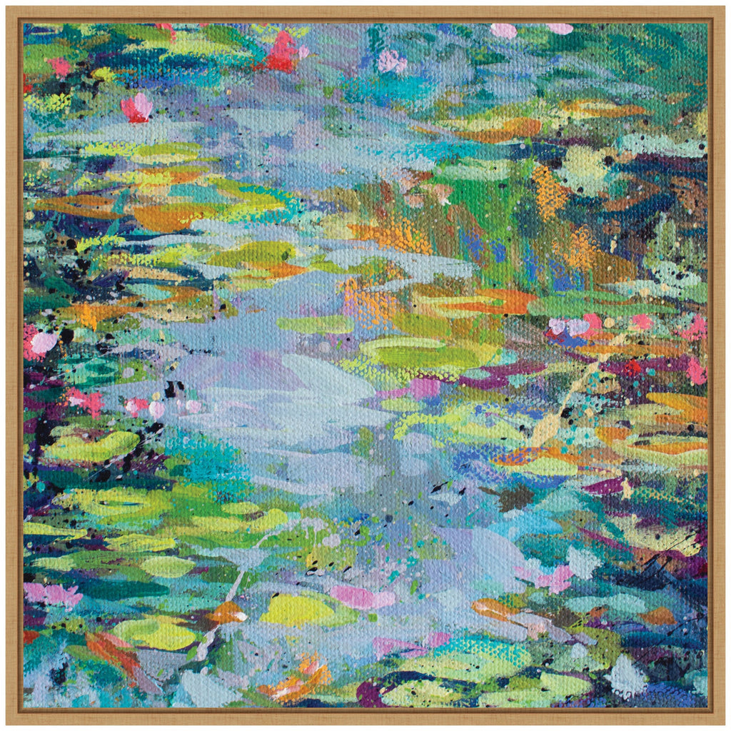 Sylvie Waterlilies at Giverny Framed Canvas by Rachel Christopoulos
