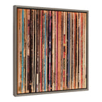 Sylvie Records Framed Canvas by Robert Cadloff of Bomobob
