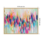 Sylvie Brushstroke 154 Horizontal Framed Canvas by Ettavee