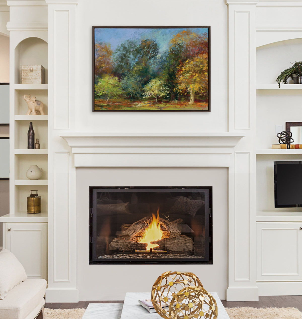 Sylvie Forest Autumn All Day Framed Canvas by Nel Whatmore