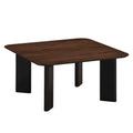 Joss Square Shape Modern Wood Coffee Table in Walnut
