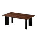 Joss Rectangular Shape Modern Wood Coffee Table in Walnut