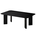 Joss Rectangular Shape Modern Wood Coffee Table in Black Ash