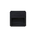 Venice Modern Nightstand with Soft Close Drawer in Black