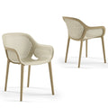 Atra Resin Patio Dining Chair in Coffee - (Set of 2)