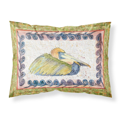 'Caroline'S Treasures 8053Pillowcase Bird-Pelican Moisture Wicking Fabric Standard Pillowcase, Large, Multicolor'