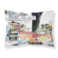 'Caroline'S Treasures 8054Pillowcase Fruit Stand Moisture Wicking Fabric Standard Pillowcase, Large, Multicolor'