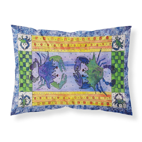 'Caroline'S Treasures 8070Pillowcase Crab Moisture Wicking Fabric Standard Pillowcase, Large, Multicolor'