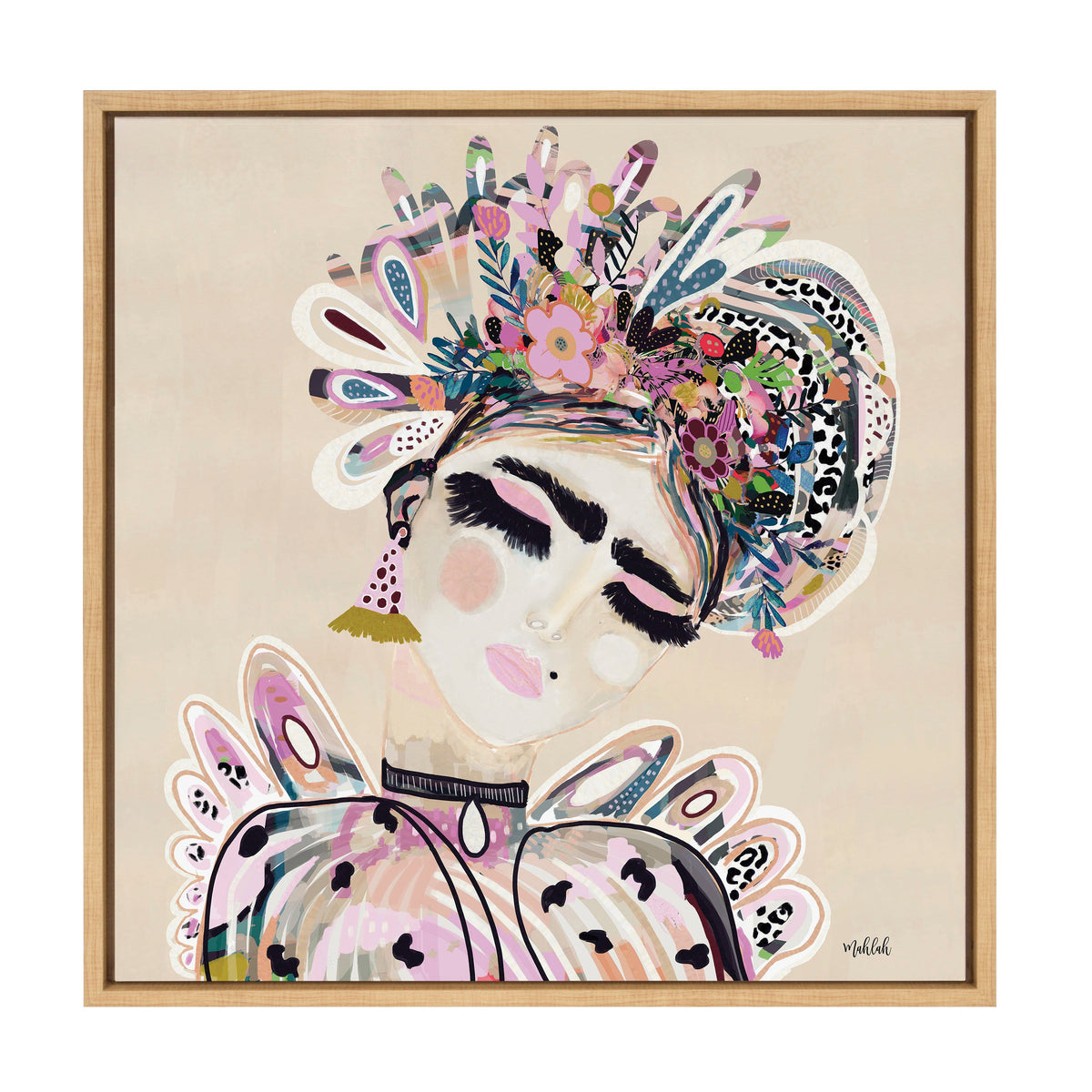 Sylvie LuLu Framed Canvas by Inkheart Designs