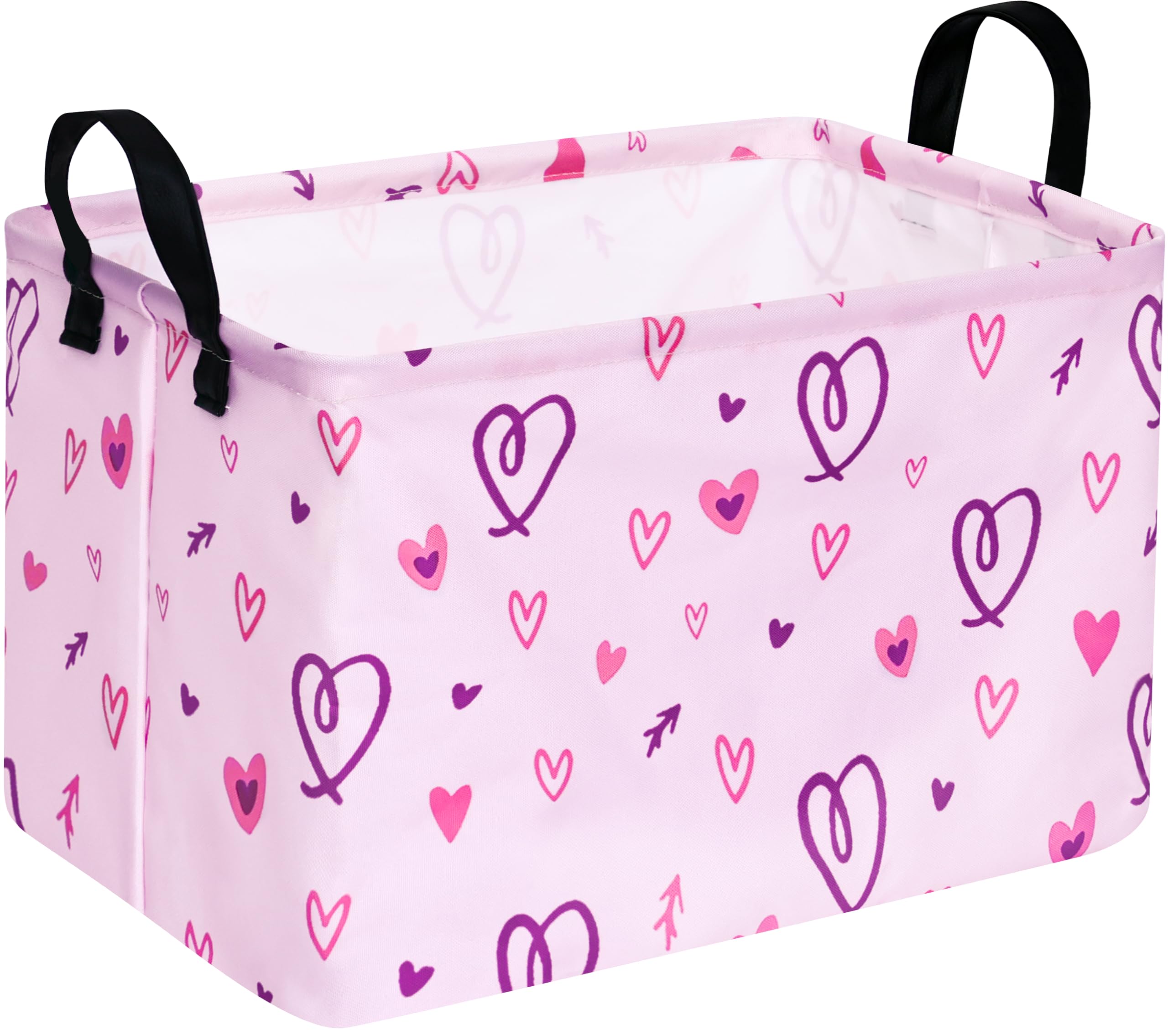 ACMUUNI Rectangle Kids Shelf and Storage Basket - Laundry Hamper with Handles - Baby Toys Storage Box - Gift Basket for Boys and