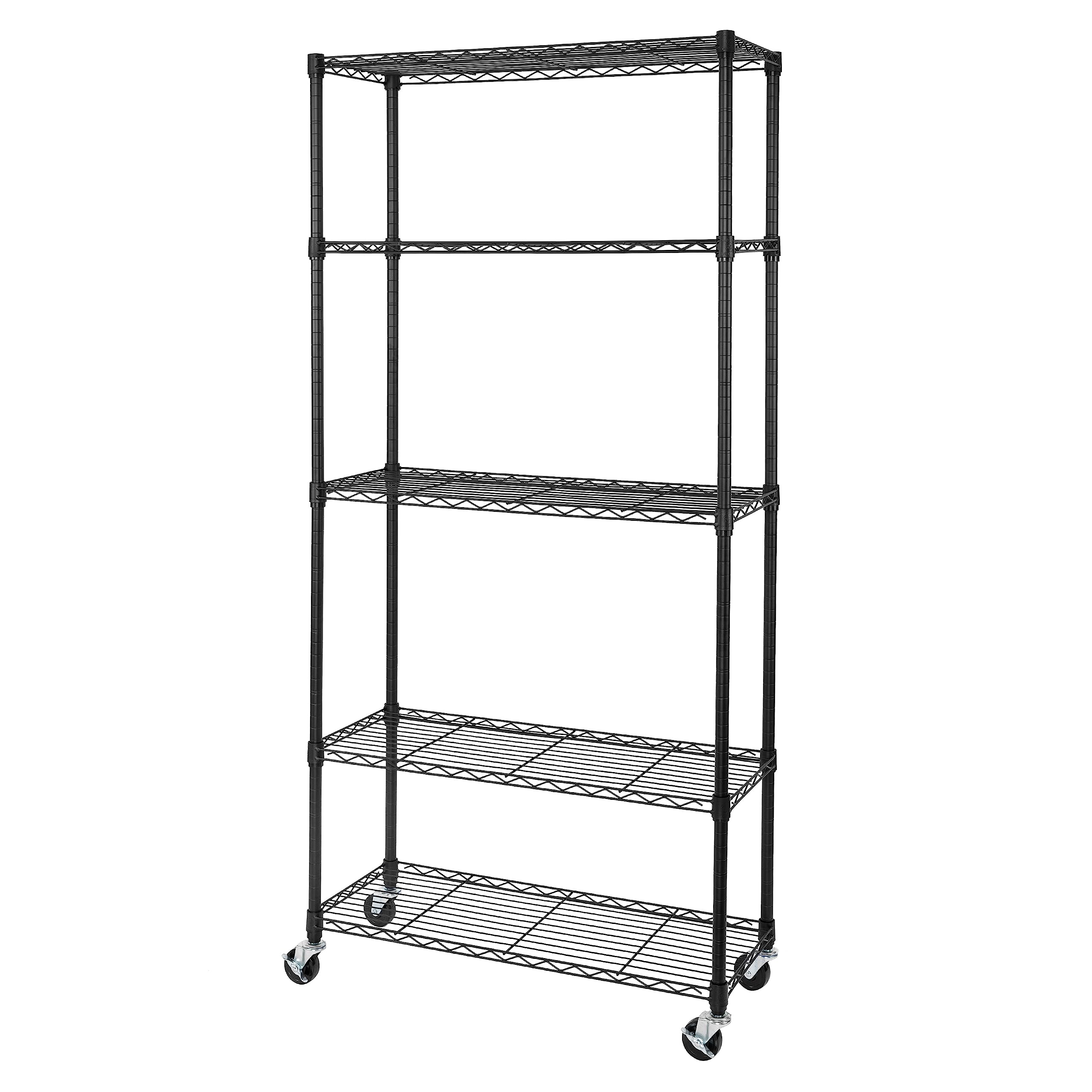 Seville Classics UltraDurable Heavy Duty NSF Solid Steel Wire Rack Storage Unit, Organizer for Garage, Warehouse, Office, Restau