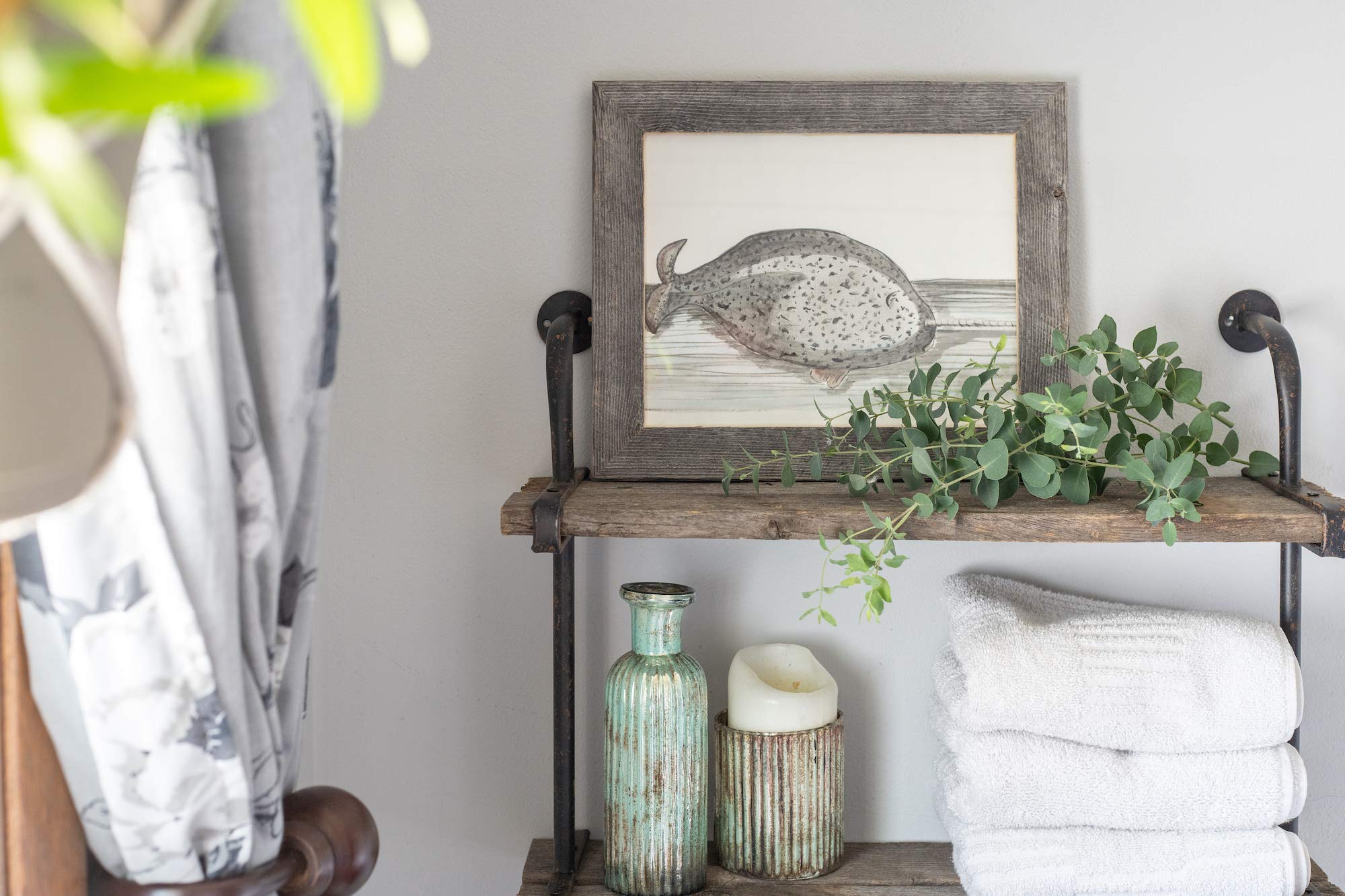 Barnwoodusa | Farmhouse 24X36 Picture Frame | 1 1/2 Inch Molding | 100% Reclaimed Wood | Rustic | Natural Weathered Gray