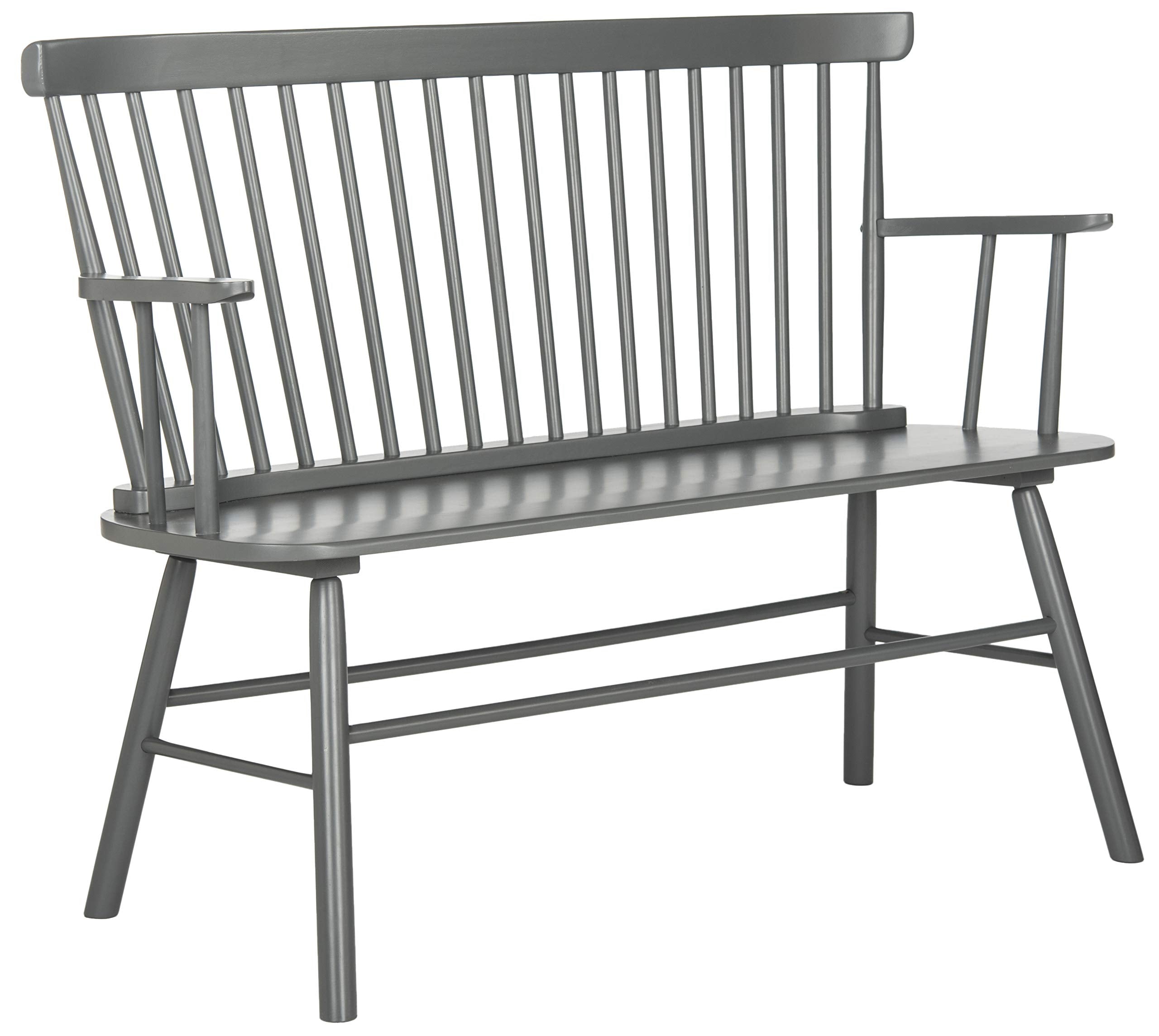 Safavieh American Homes Collection Addison Spindle Back Grey Bench
