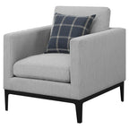 Coaster Home Furnishings Apperson Cushioned Back Arm Chair Light Grey